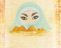 Arabian woman in the desert