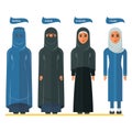 Arabian woman headscarf