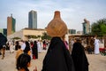Arabian woman in traditional dress Abaya - Emirati dress - traditional and heritage celebrations | vintage and history