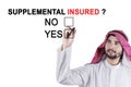 Arabian worker approving supplemental insured