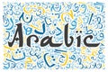 Arabic alphabet texture background Royalty Free Stock Photo