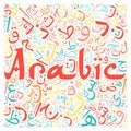 arabic alphabet texture background Royalty Free Stock Photo