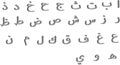 Arabic Alphabets 3 Dimensional Embossed