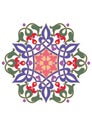 Arabic arabesque decorative texture Islamic ornamental colorful design detail of mosaic illustration geometric