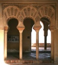 Arabic Arch of Al Andalus, Malaga, Andalusia, Spain Royalty Free Stock Photo