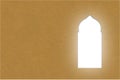 Arabic arch windows or doors , paper cut style Royalty Free Stock Photo