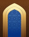 Arabic architecture. Islamic design background