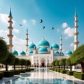 Arabic architecture, religious buildings - mosque and minarets.