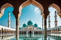 Arabic architecture, religious buildings - mosque and minarets.