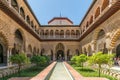 The Arabic architecture in the Royal Palace of Seville, Spain