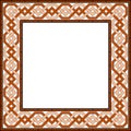 Arabic blank square frame Royalty Free Stock Photo