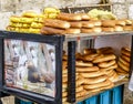 Arabic Bread, Bagels On Street In Old City Of Jerusalem