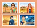 arabic brides in deserts