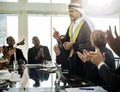 An Arabic Business Man Presenting in a Meeting