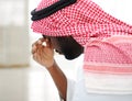 Arabic businessman stressed