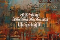 Arabic Calligraphy. A work of art. \
