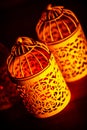 Arabic candlelight lamp Royalty Free Stock Photo
