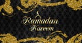 Arabic Card for Holy Month of Muslim Community, Ramadan Kareem Background