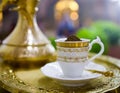 Arabic Coffee pot traditional. Saudi Coffee Dallah Royalty Free Stock Photo