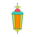 Arabic Colorful Lamp for Ramadan Kareem