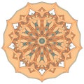 Arabic Colorful Mandala. Ethnic tribal ornaments