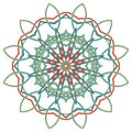 Arabic Colorful Mandala. Ethnic tribal ornaments