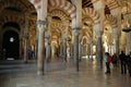 Arabic columns in the prayer hall of the former mosque