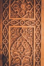 Wooden door Arabic decorations