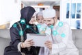 Arabic family use tablet with smart home controller
