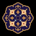Arabic floral ornament. Traditional islamic design.