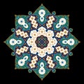 Arabic Floral Ornament. Traditional Islamic Design. Mosque decoration element