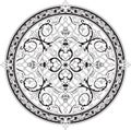 Arabic floral pattern motif Royalty Free Stock Photo