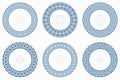 Arabic geometric round patterns set