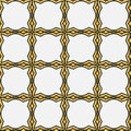 Arabic glitter pattern in gold on black background, seamless pattern shimmer sparkling background