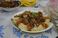 Arabic home made grilled chicken with vegies and rice