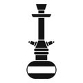 Arabic hookah icon, simple style