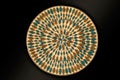 Arabic And Indian Round Gold Hand Beaded And Handmade Placemats