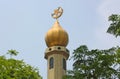 Arabic Islam Mosque Tower with Crescent and Star