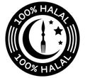 Halal food sign