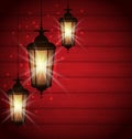 Arabic lamps for holy month of muslim community