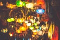 Arabic lamps and lanterns in the Marrakesh,Morocco Royalty Free Stock Photo
