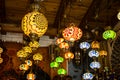 Arabic lamps and lanterns in the Marrakesh,Morocco Royalty Free Stock Photo