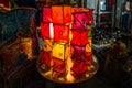 Arabic lamps and lanterns in the Marrakesh, Morocco Royalty Free Stock Photo