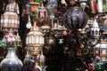 Arabic lamps in Marrakesh Royalty Free Stock Photo