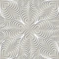 Arabic line floral ornament Oriental wave tile pattern Royalty Free Stock Photo