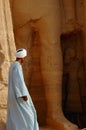 Arabic man at Abu Simbel,Egypt Royalty Free Stock Photo