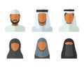 Arabic man and woman set