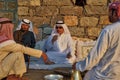 Arabic men drinking coffee