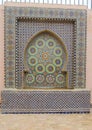 Arabic mosaic decoration on fountain