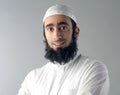 Arabic Muslim man with beard smiling Royalty Free Stock Photo